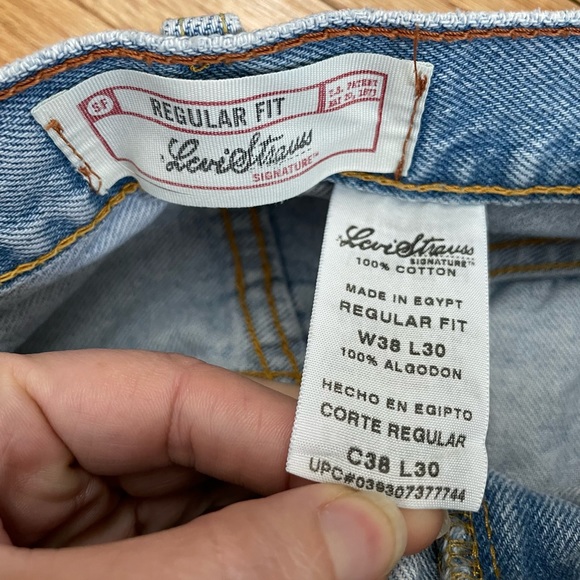 Levi Strauss Signature - Light Wash Jeans 38 x 30 Regular Fit - Picture 4 of 13